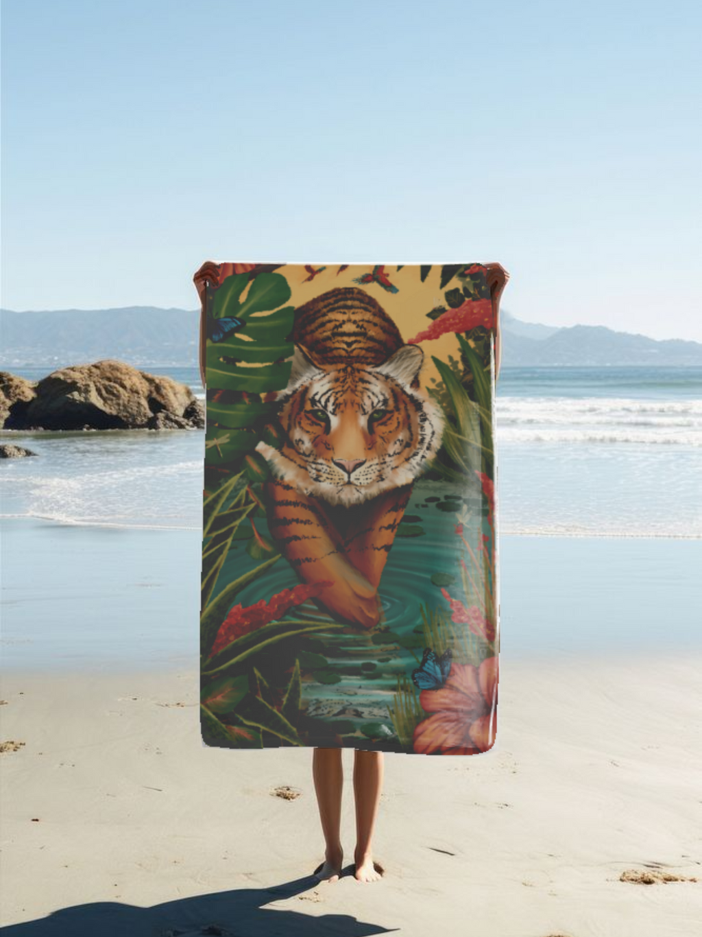 Toalla Tigre Tropical